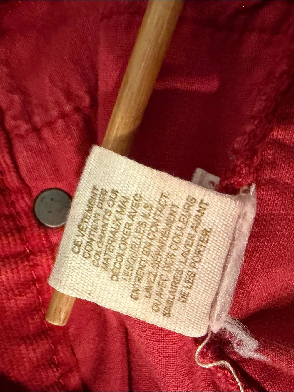 Free People Red Frayed Hem Shorts